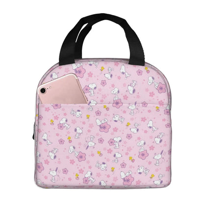 Snoopy Lunch Bag Portable Tote for Lunch - ChildAngle