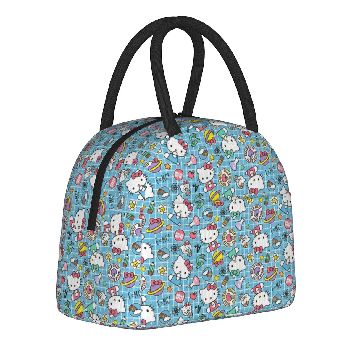 Hello Kitty Lunch Bags Cute Pattern Portable Insulated Totes for School Lunch - ChildAngle