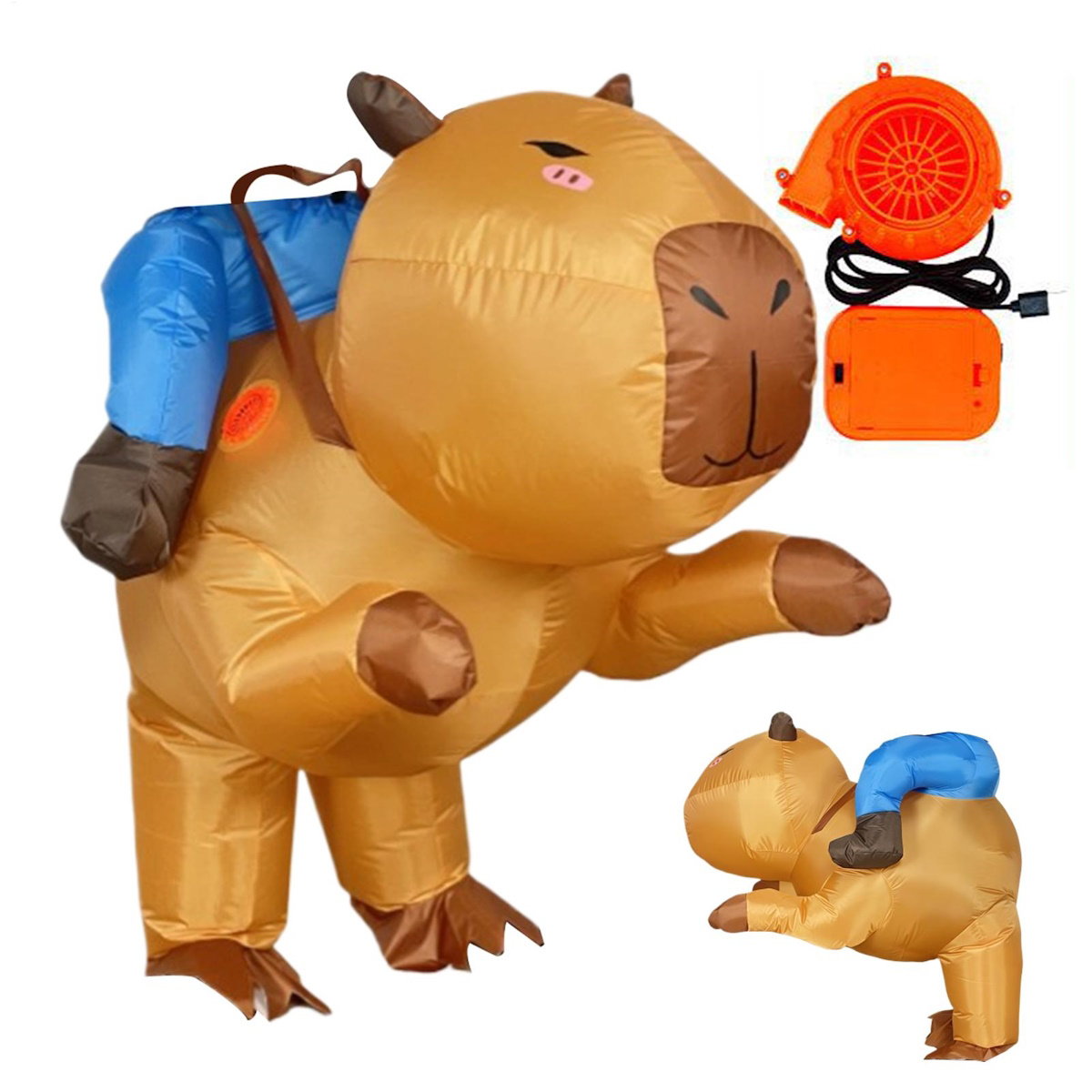 Teens and Adults Animal Riding Inflatable Costumes Riding Rooster Frog Bee Shark - ChildAngle