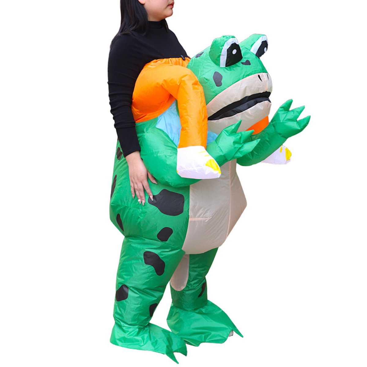 Teens and Adults Animal Riding Inflatable Costumes Riding Rooster Frog Bee Shark - ChildAngle