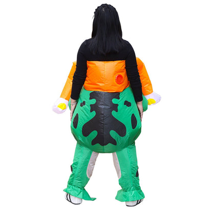 Teens and Adults Animal Riding Inflatable Costumes Riding Rooster Frog Bee Shark - ChildAngle