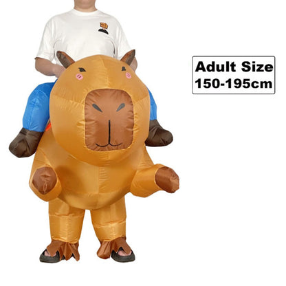 Teens and Adults Animal Riding Inflatable Costumes Riding Rooster Frog Bee Shark - ChildAngle