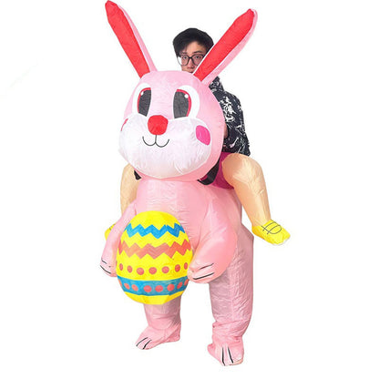 Teens and Adults Animal Riding Inflatable Costumes Riding Rooster Frog Bee Shark - ChildAngle