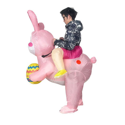 Teens and Adults Animal Riding Inflatable Costumes Riding Rooster Frog Bee Shark - ChildAngle