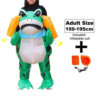 Teens and Adults Animal Riding Inflatable Costumes Riding Rooster Frog Bee Shark - ChildAngle
