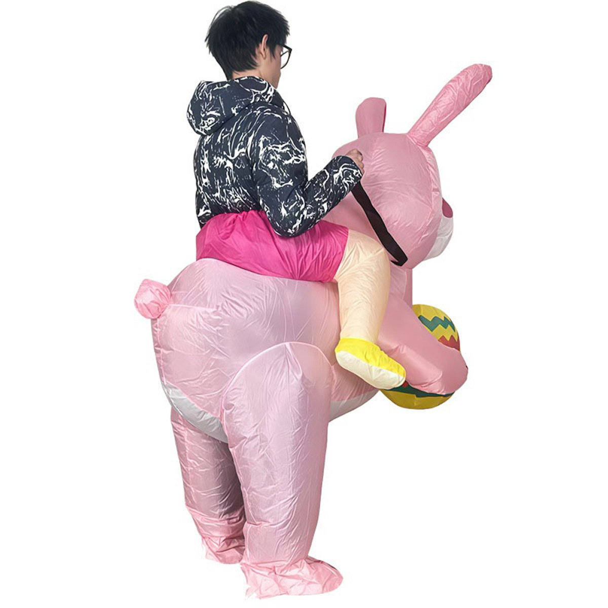 Teens and Adults Animal Riding Inflatable Costumes Riding Rooster Frog Bee Shark - ChildAngle