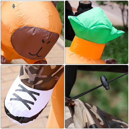 Teens and Adults Animal Riding Inflatable Costumes Riding Rooster Frog Bee Shark - ChildAngle