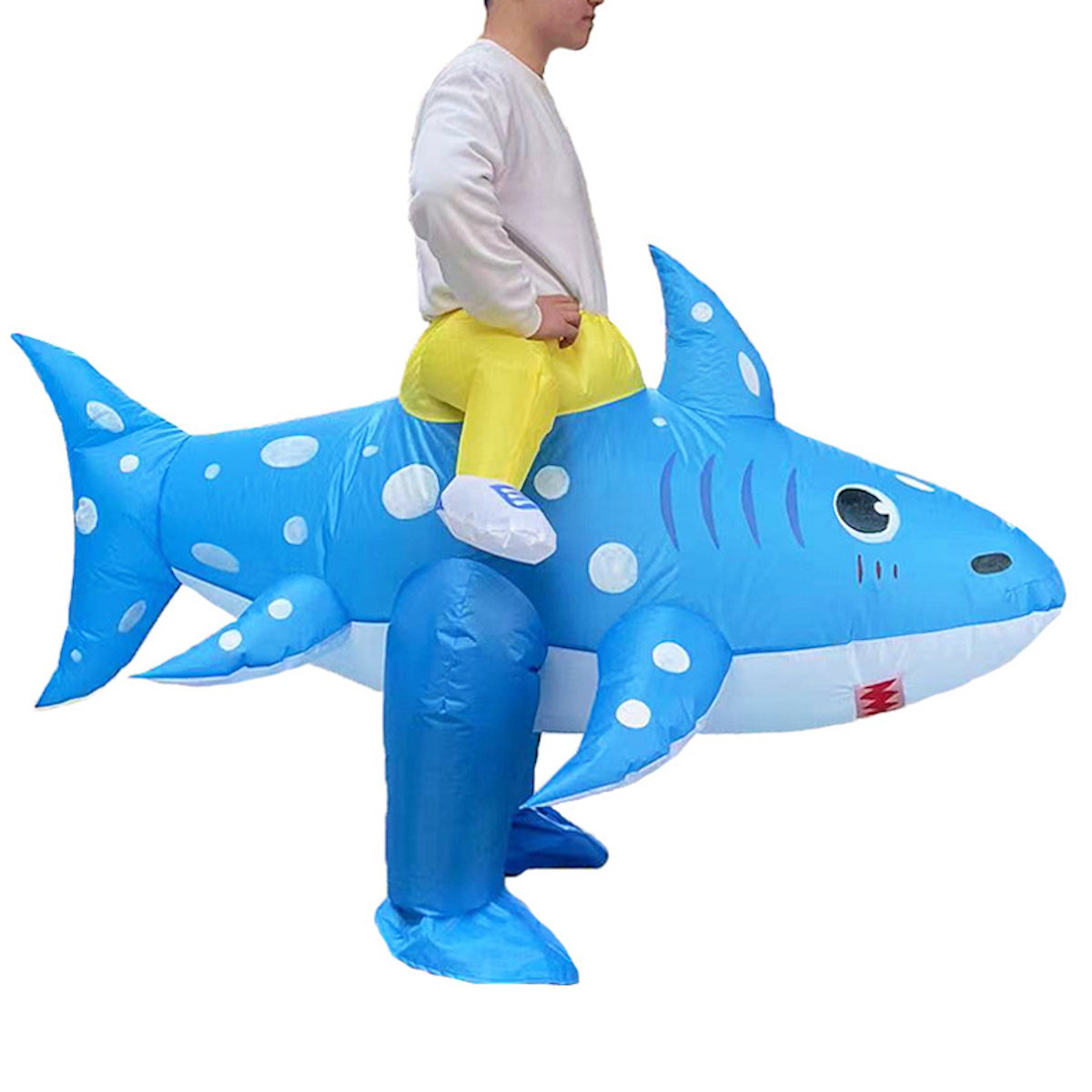 Teens and Adults Animal Riding Inflatable Costumes Riding Rooster Frog Bee Shark - ChildAngle