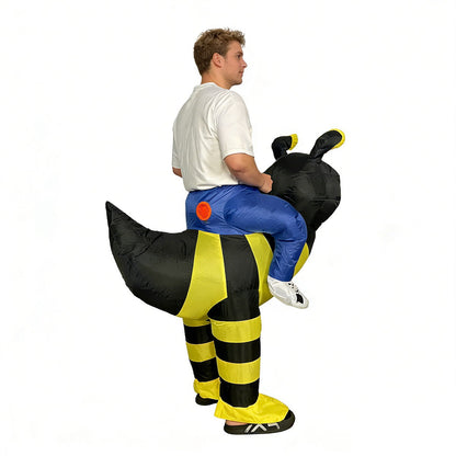 Teens and Adults Animal Riding Inflatable Costumes Riding Rooster Frog Bee Shark - ChildAngle