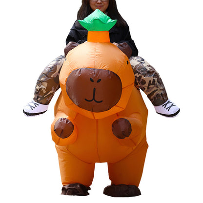 Teens and Adults Animal Riding Inflatable Costumes Riding Rooster Frog Bee Shark - ChildAngle