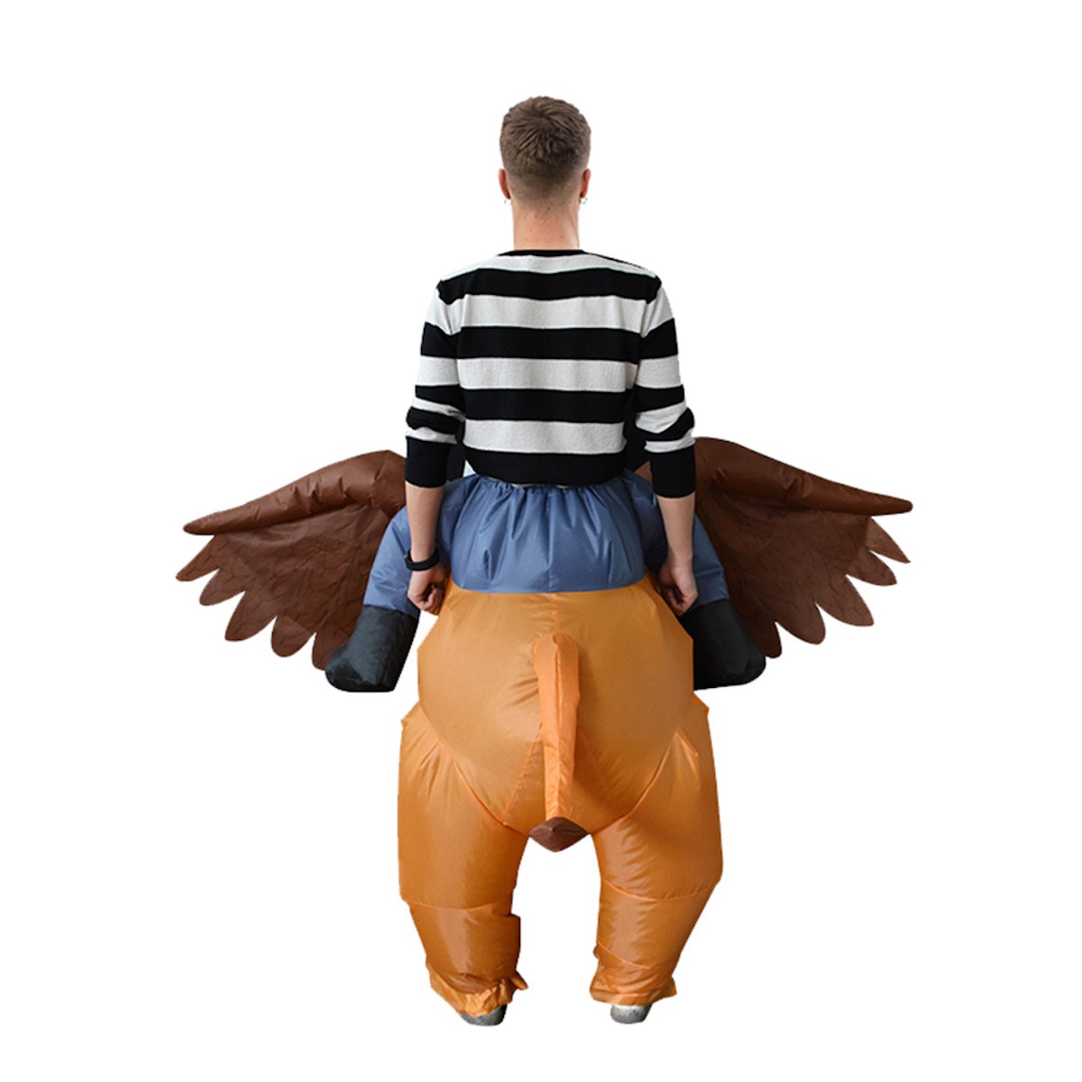 Teens and Adults Animal Riding Inflatable Costumes Riding Rooster Frog Bee Shark - ChildAngle