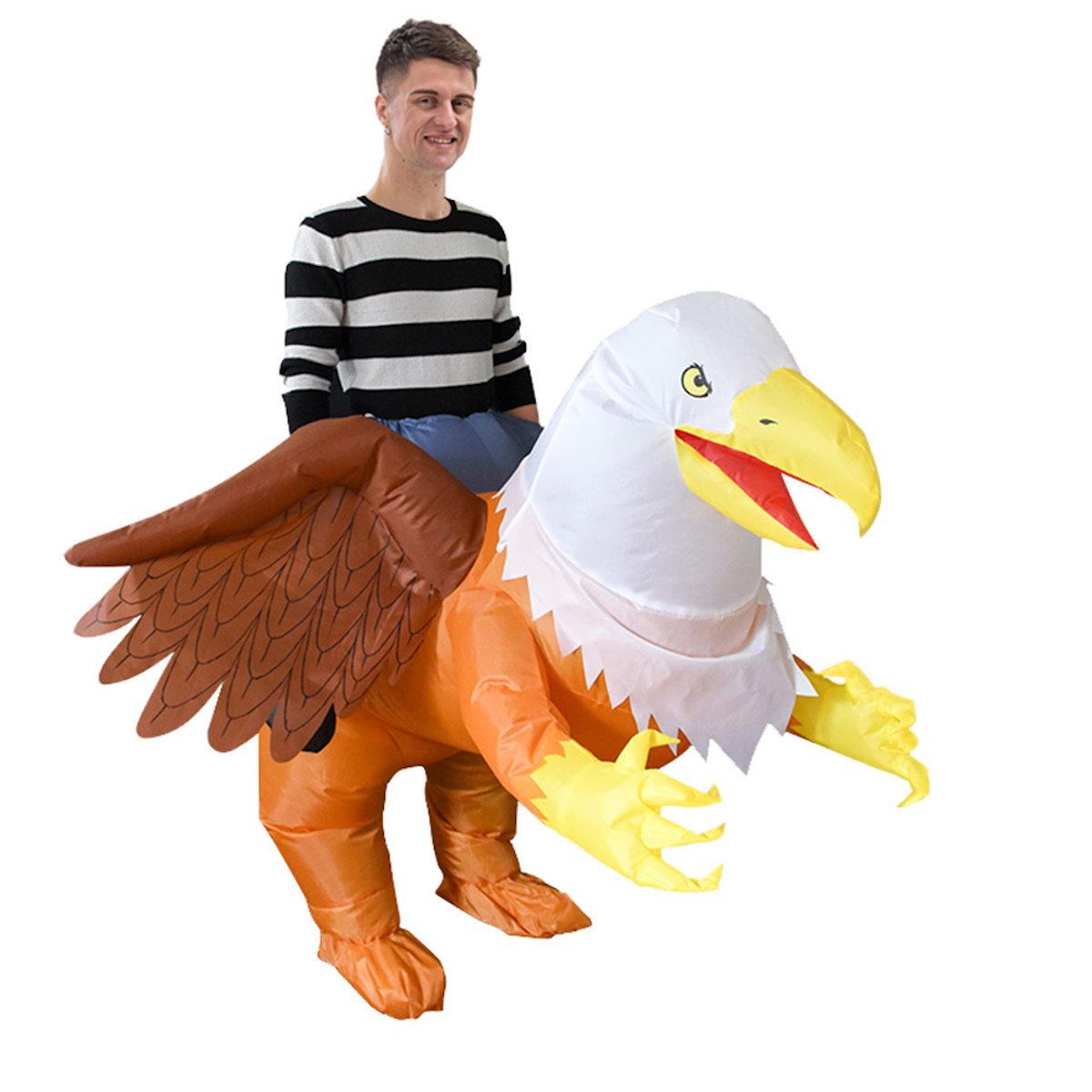 Teens and Adults Animal Riding Inflatable Costumes Riding Rooster Frog Bee Shark - ChildAngle