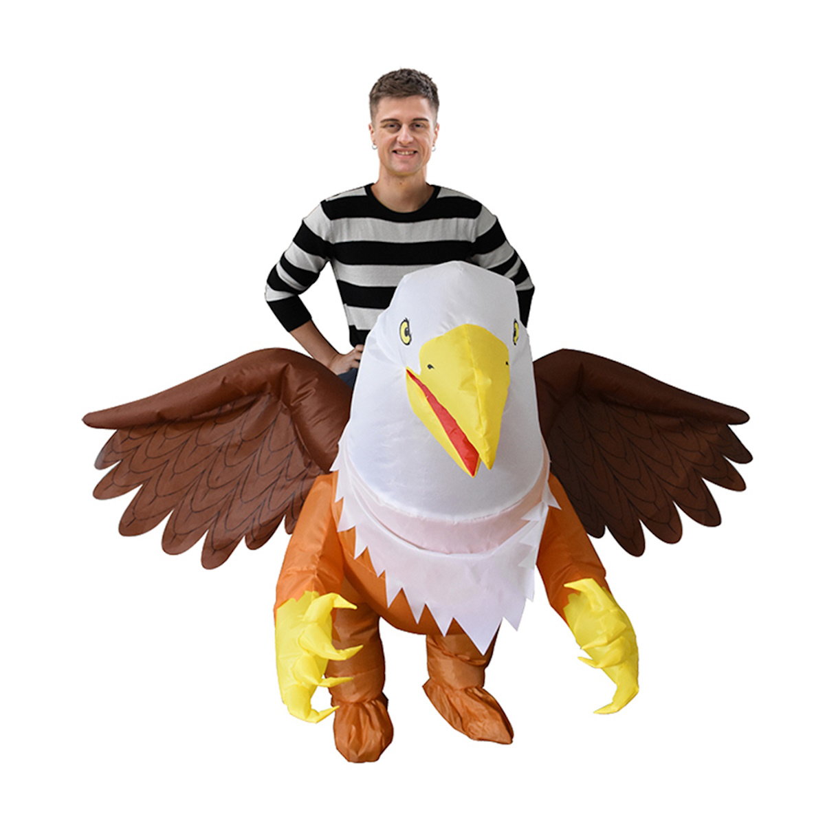 Teens and Adults Animal Riding Inflatable Costumes Riding Rooster Frog Bee Shark - ChildAngle