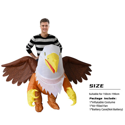Teens and Adults Animal Riding Inflatable Costumes Riding Rooster Frog Bee Shark - ChildAngle