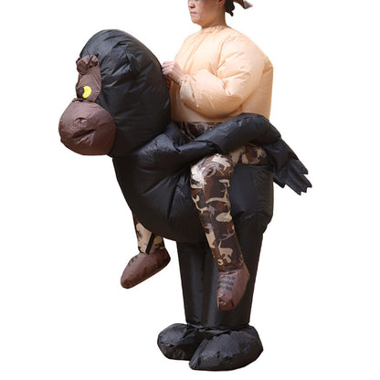 Teens and Adults Animal Riding Inflatable Costumes Riding Rooster Frog Bee Shark - ChildAngle