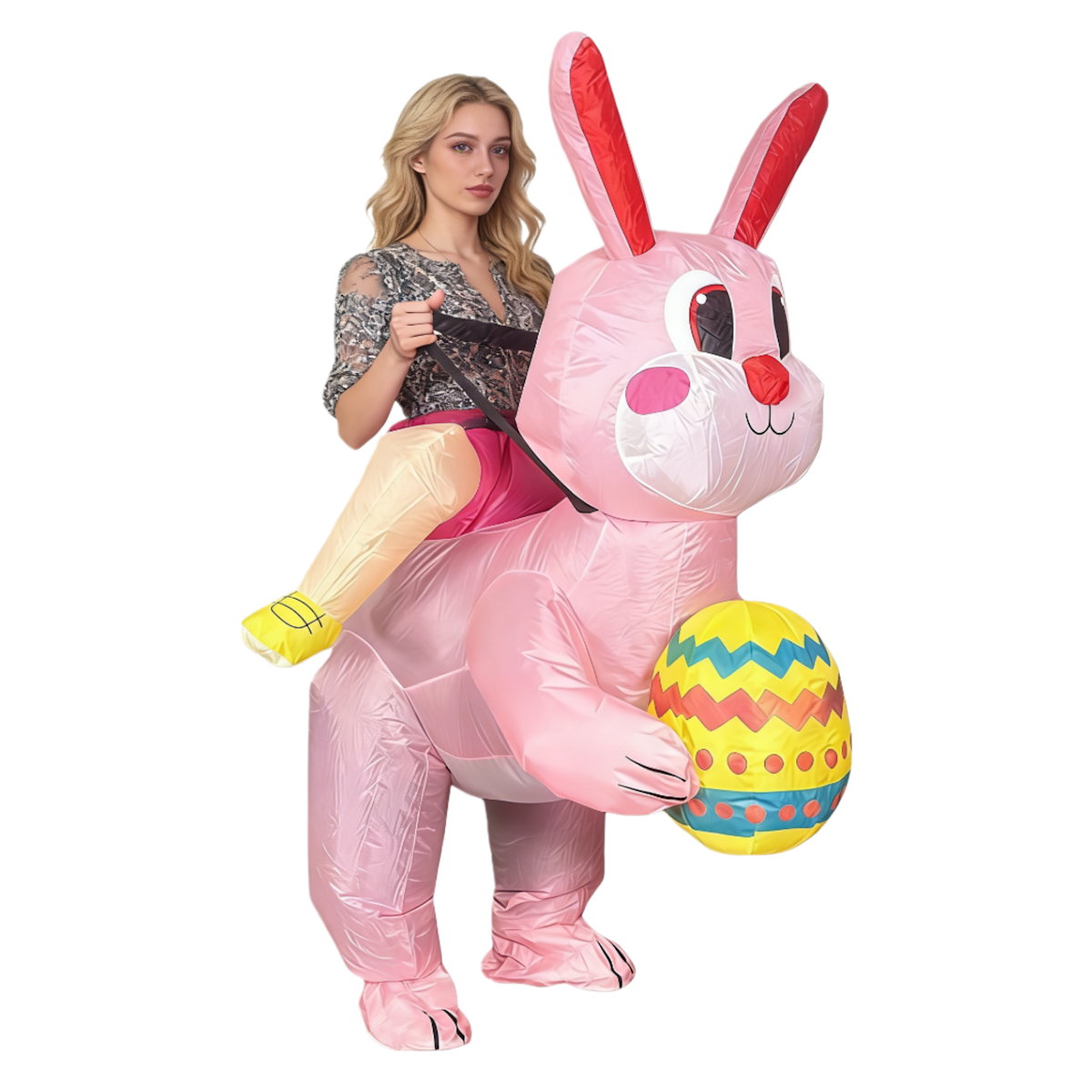 Teens and Adults Animal Riding Inflatable Costumes Riding Rooster Frog Bee Shark - ChildAngle