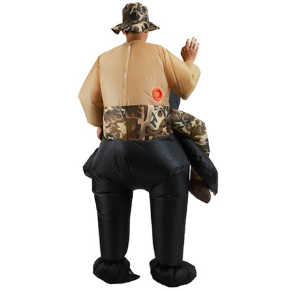 Teens and Adults Animal Riding Inflatable Costumes Riding Rooster Frog Bee Shark - ChildAngle