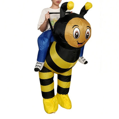 Teens and Adults Animal Riding Inflatable Costumes Riding Rooster Frog Bee Shark - ChildAngle