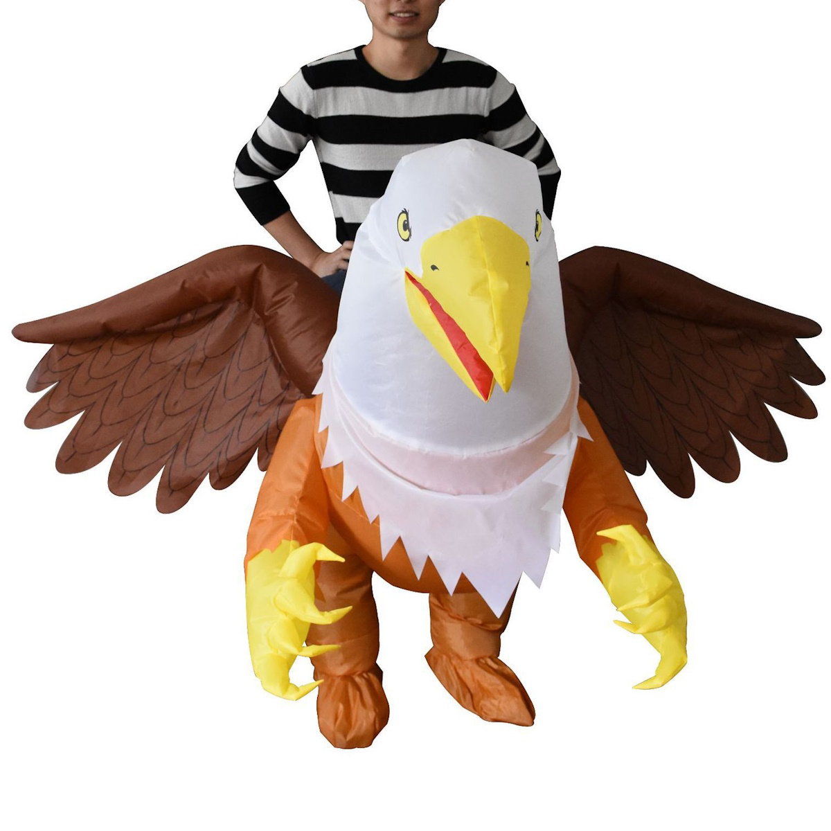 Teens and Adults Animal Riding Inflatable Costumes Riding Rooster Frog Bee Shark - ChildAngle
