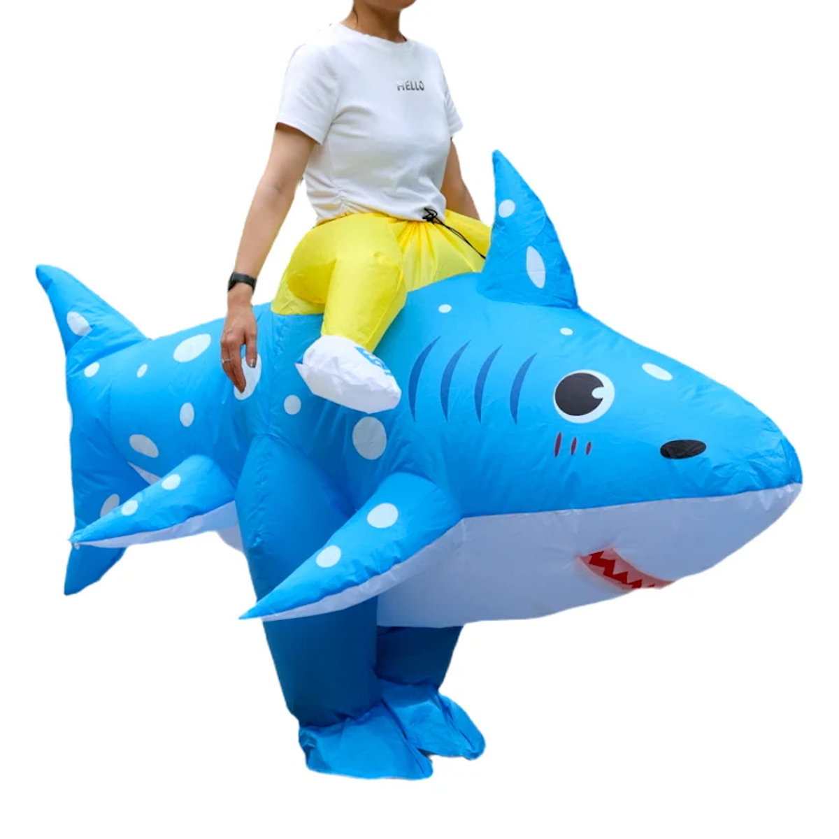 Teens and Adults Animal Riding Inflatable Costumes Riding Rooster Frog Bee Shark - ChildAngle