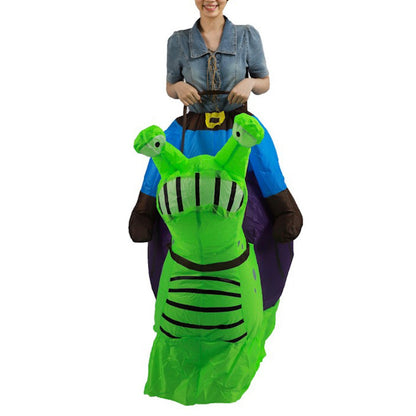 Teens and Adults Animal Riding Inflatable Costumes Riding Rooster Frog Bee Shark - ChildAngle