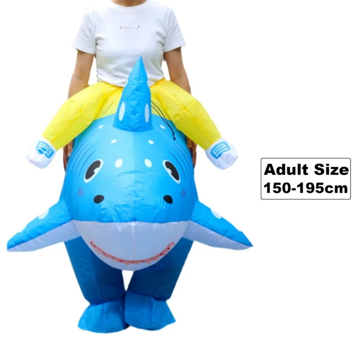 Teens and Adults Animal Riding Inflatable Costumes Riding Rooster Frog Bee Shark - ChildAngle