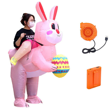 Teens and Adults Animal Riding Inflatable Costumes Riding Rooster Frog Bee Shark - ChildAngle