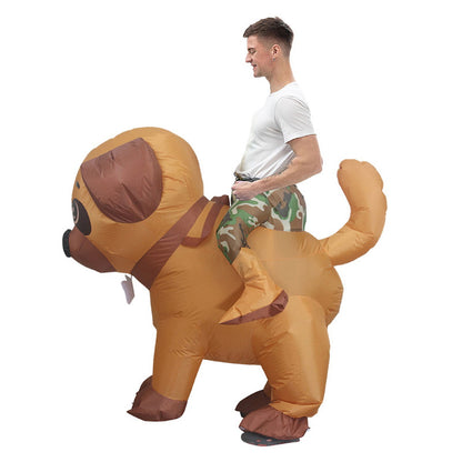 Teens and Adults Rider Animal Inflatable Costumes Riding Tiger Dog Elephant Bear Donkey - ChildAngle