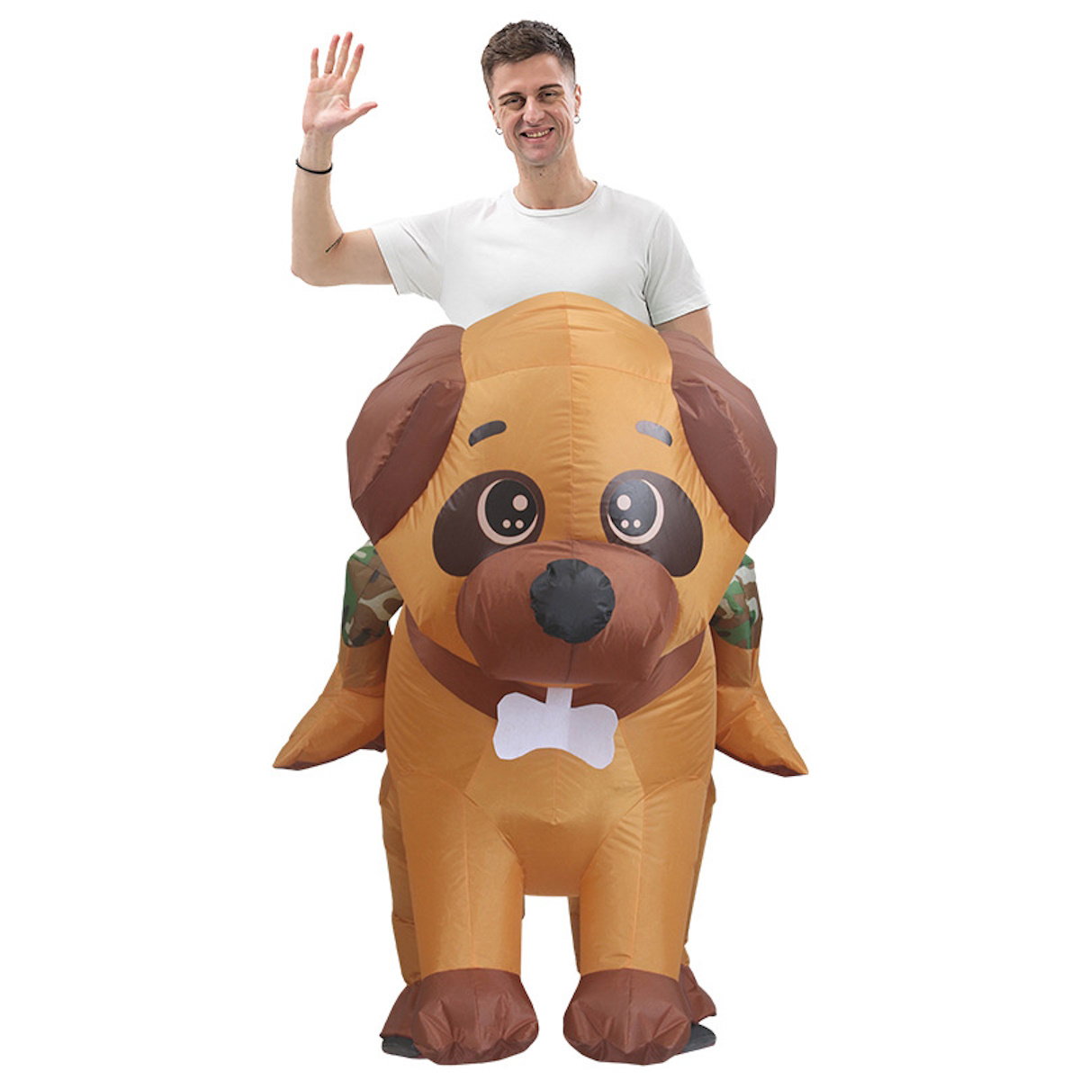 Teens and Adults Rider Animal Inflatable Costumes Riding Tiger Dog Elephant Bear Donkey - ChildAngle