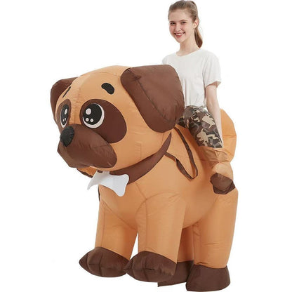 Teens and Adults Rider Animal Inflatable Costumes Riding Tiger Dog Elephant Bear Donkey - ChildAngle