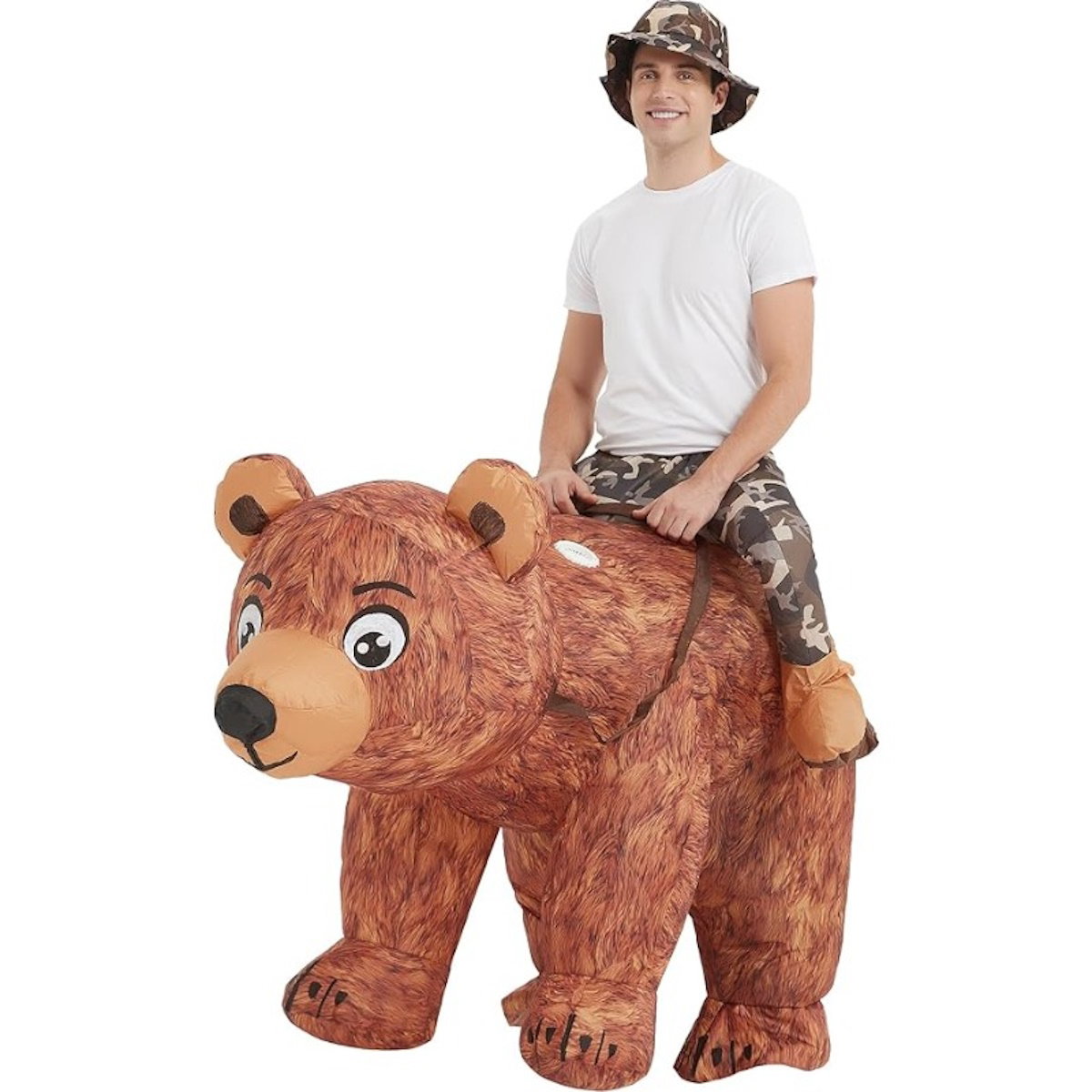 Teens and Adults Rider Animal Inflatable Costumes Riding Tiger Dog Elephant Bear Donkey - ChildAngle