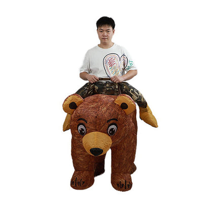 Teens and Adults Rider Animal Inflatable Costumes Riding Tiger Dog Elephant Bear Donkey - ChildAngle
