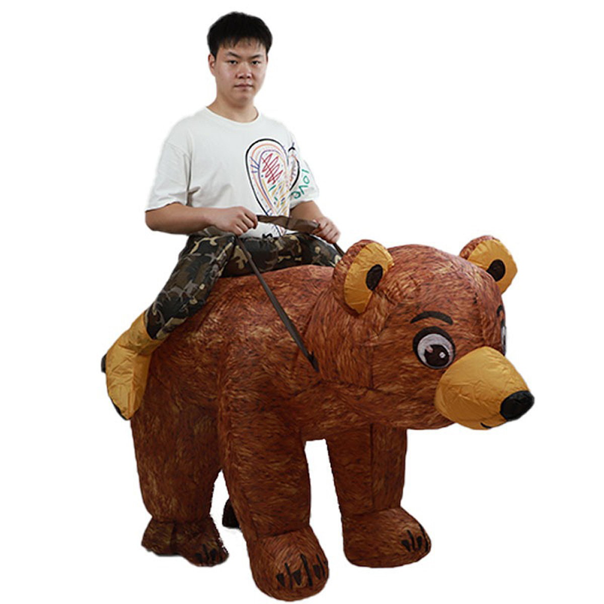 Teens and Adults Rider Animal Inflatable Costumes Riding Tiger Dog Elephant Bear Donkey - ChildAngle