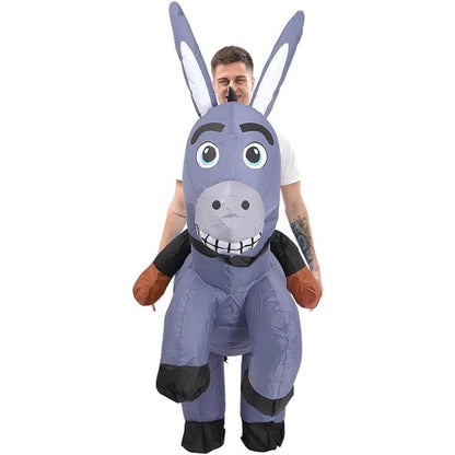 Teens and Adults Rider Animal Inflatable Costumes Riding Tiger Dog Elephant Bear Donkey - ChildAngle
