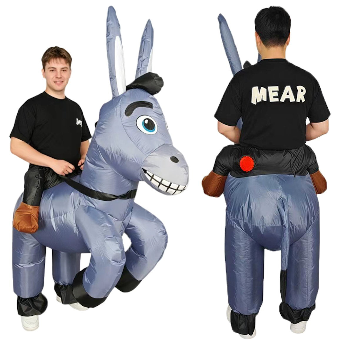 Teens and Adults Rider Animal Inflatable Costumes Riding Tiger Dog Elephant Bear Donkey - ChildAngle