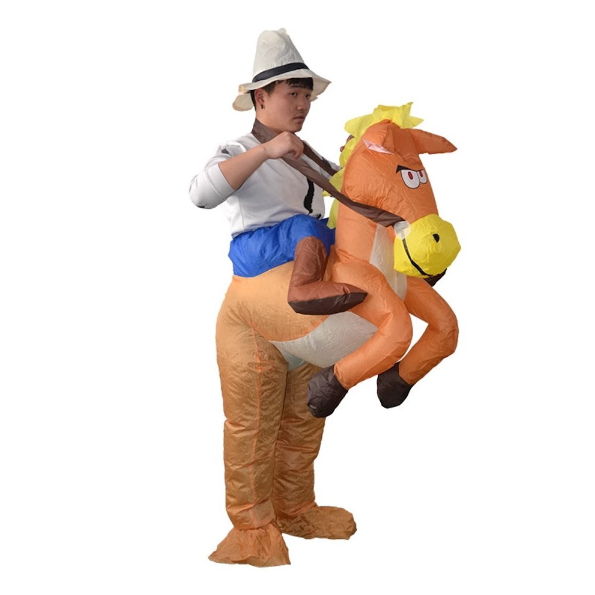 Teens and Adults Rider Animal Inflatable Costumes Riding Tiger Dog Elephant Bear Donkey - ChildAngle