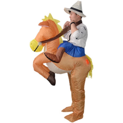 Teens and Adults Rider Animal Inflatable Costumes Riding Tiger Dog Elephant Bear Donkey - ChildAngle
