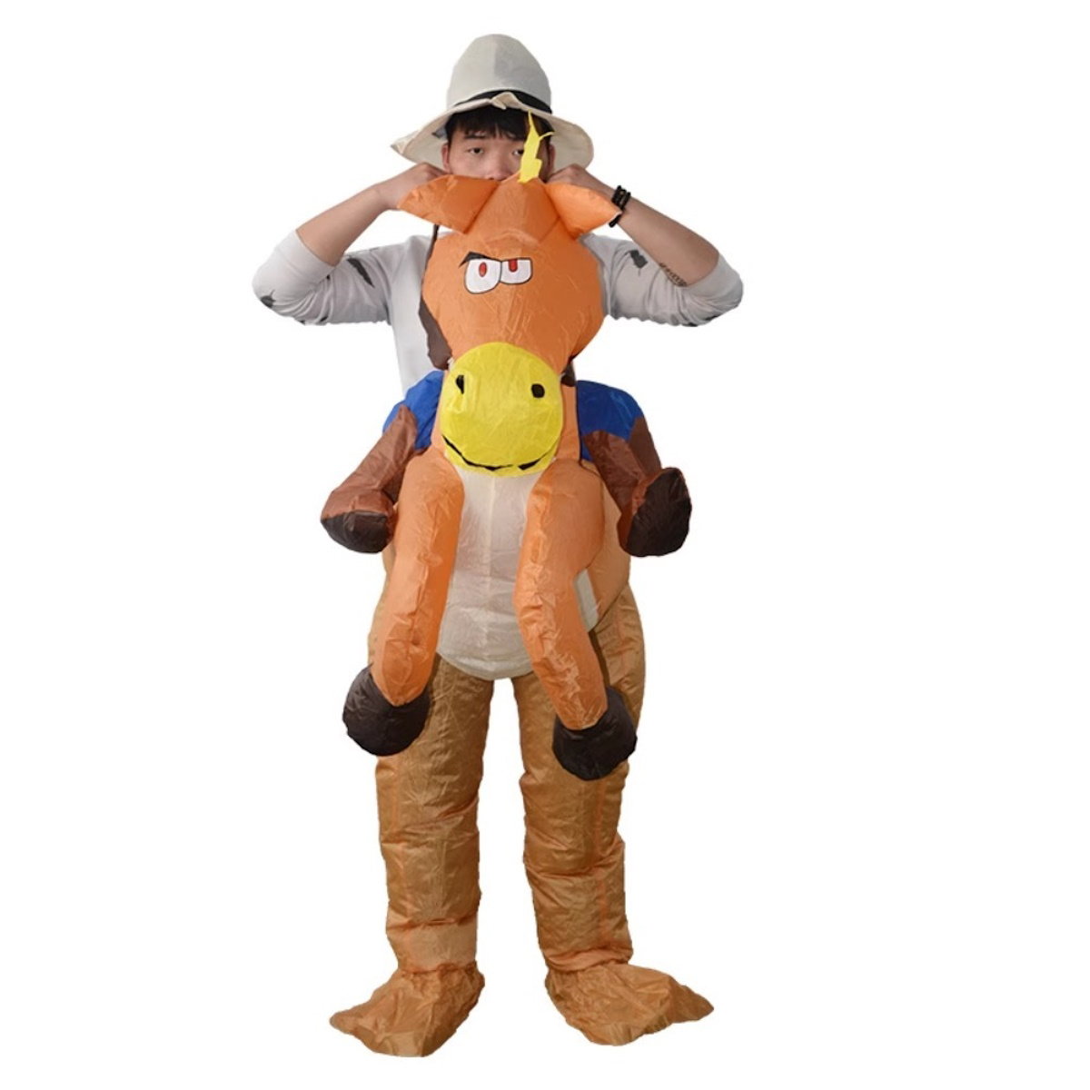 Teens and Adults Rider Animal Inflatable Costumes Riding Tiger Dog Elephant Bear Donkey - ChildAngle