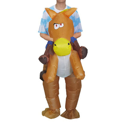 Teens and Adults Rider Animal Inflatable Costumes Riding Tiger Dog Elephant Bear Donkey - ChildAngle