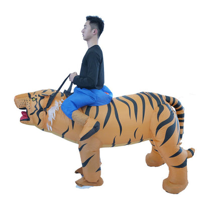 Teens and Adults Rider Animal Inflatable Costumes Riding Tiger Dog Elephant Bear Donkey - ChildAngle