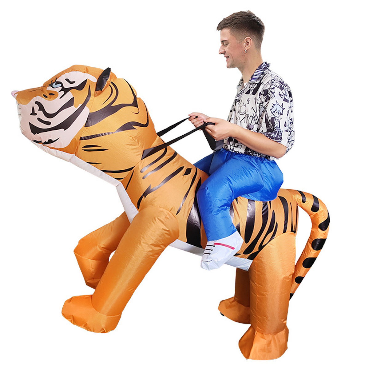 Teens and Adults Rider Animal Inflatable Costumes Riding Tiger Dog Elephant Bear Donkey - ChildAngle