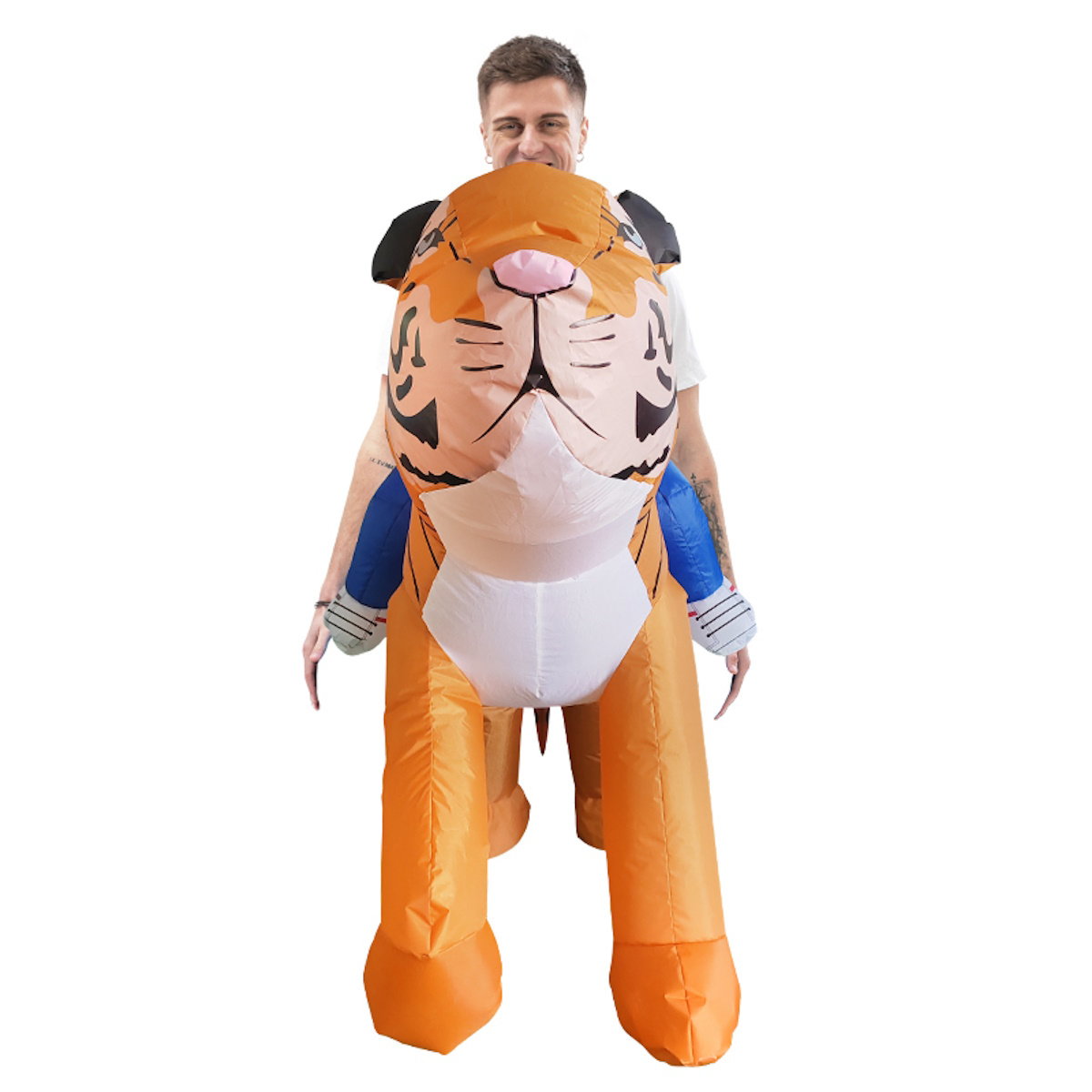 Teens and Adults Rider Animal Inflatable Costumes Riding Tiger Dog Elephant Bear Donkey - ChildAngle