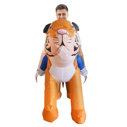 Teens and Adults Rider Animal Inflatable Costumes Riding Tiger Dog Elephant Bear Donkey - ChildAngle
