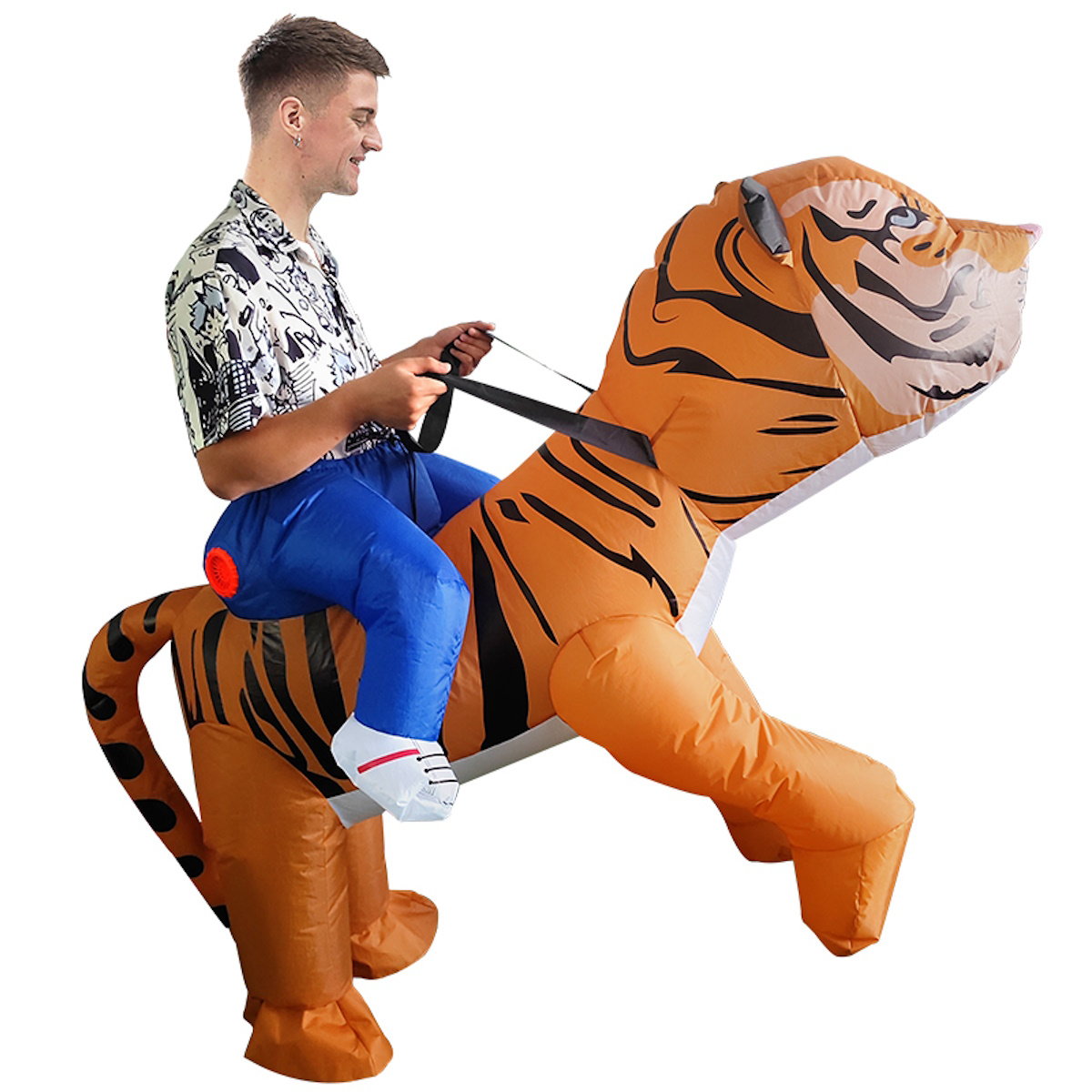 Teens and Adults Rider Animal Inflatable Costumes Riding Tiger Dog Elephant Bear Donkey - ChildAngle