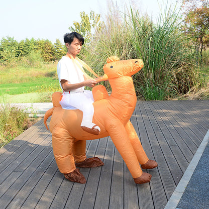 Teens and Adults Rider Animal Inflatable Costumes Riding Tiger Dog Elephant Bear Donkey - ChildAngle