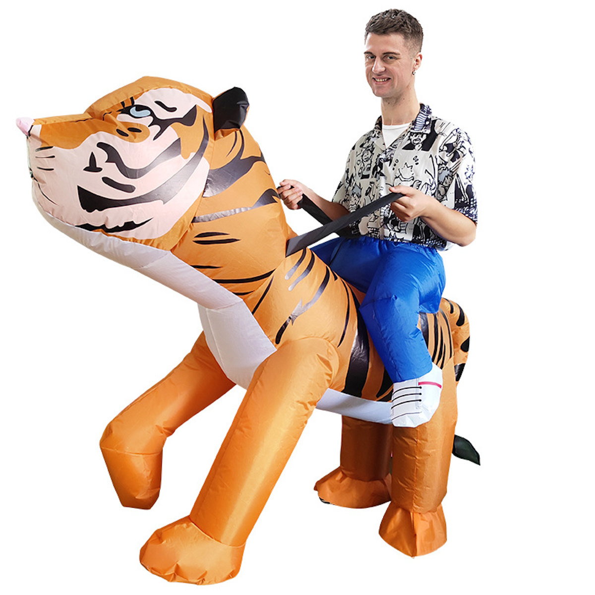 Teens and Adults Rider Animal Inflatable Costumes Riding Tiger Dog Elephant Bear Donkey - ChildAngle