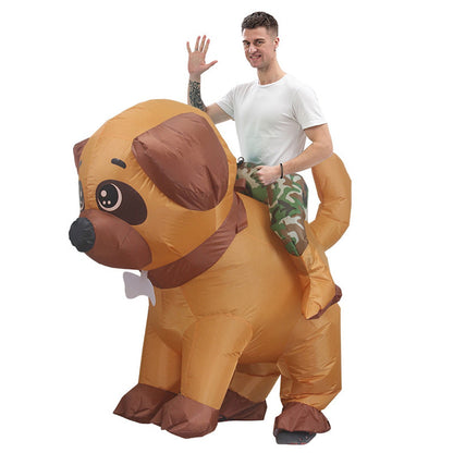 Teens and Adults Rider Animal Inflatable Costumes Riding Tiger Dog Elephant Bear Donkey - ChildAngle