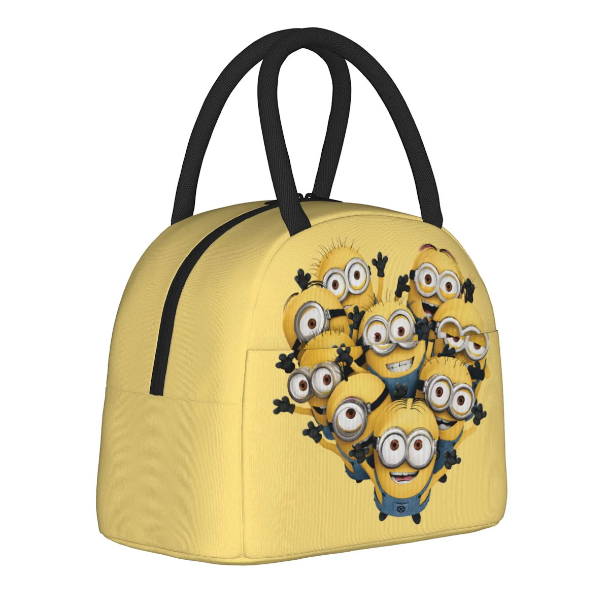 Minion Lunch Bag Large Capacity Wide Zipper Portable Lunch Bag for Students - ChildAngle