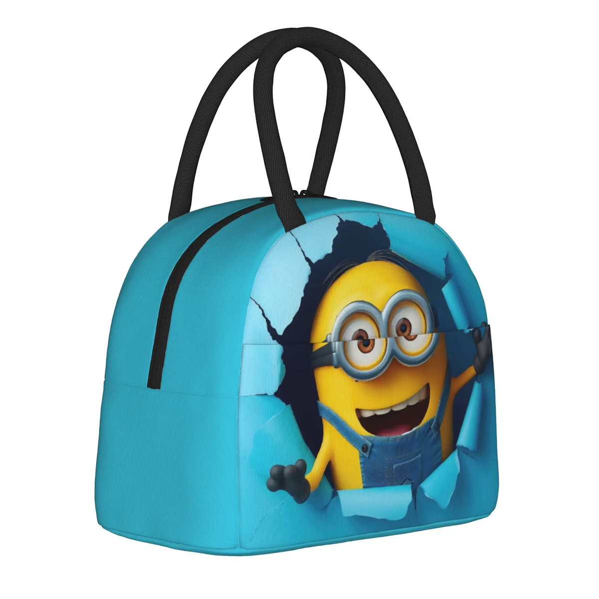 Minion Lunch Bag Large Capacity Wide Zipper Portable Lunch Bag for Students - ChildAngle