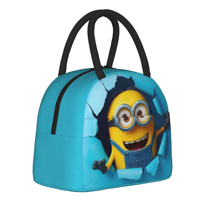 Minion Lunch Bag Large Capacity Wide Zipper Portable Lunch Bag for Students - ChildAngle